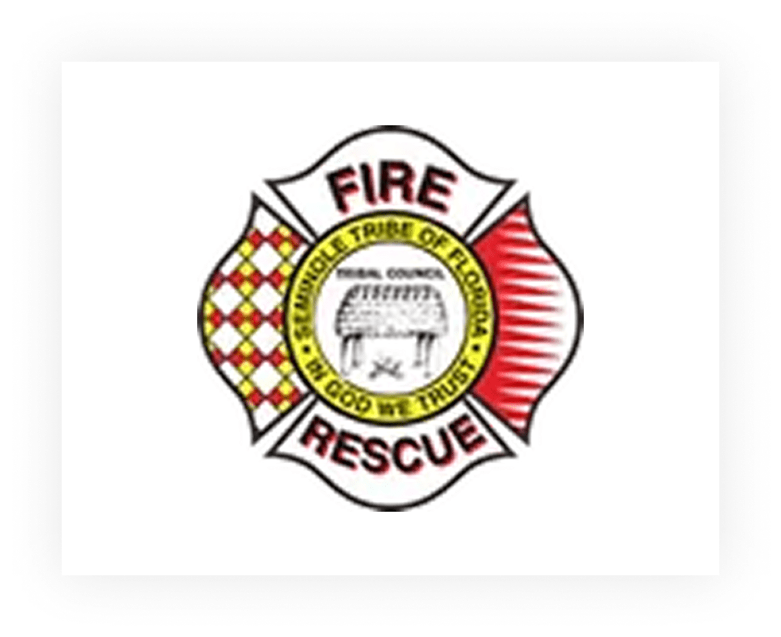 Fire rescue emblem with tribal design