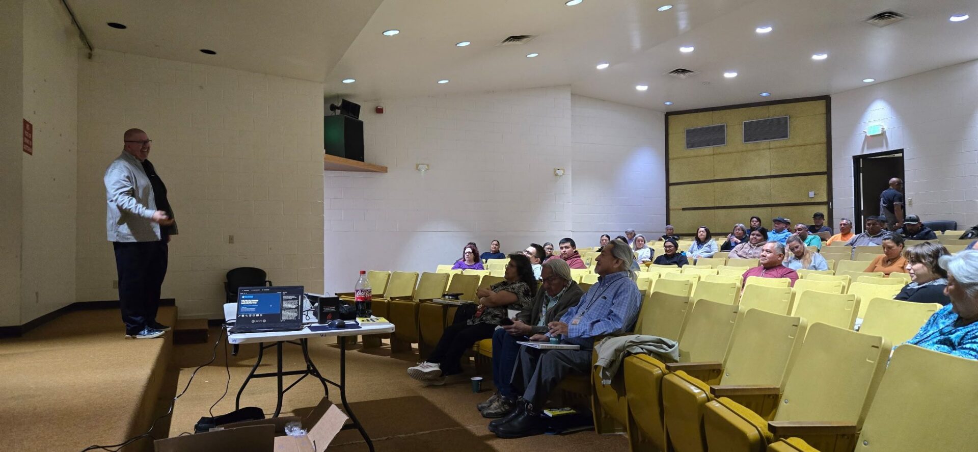 NPKCG consultant working with tribal government and housing staff